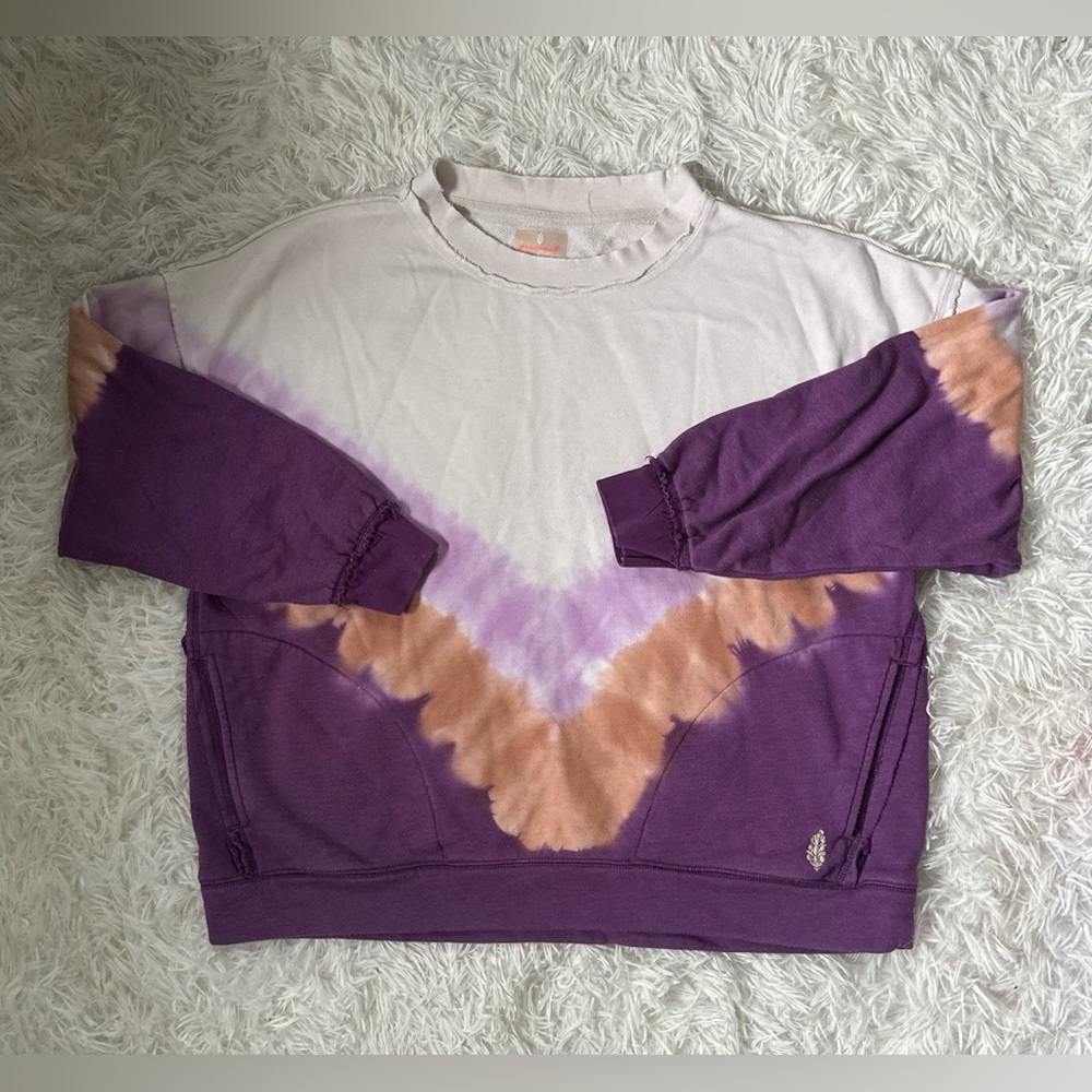Free people tie dye crew neck